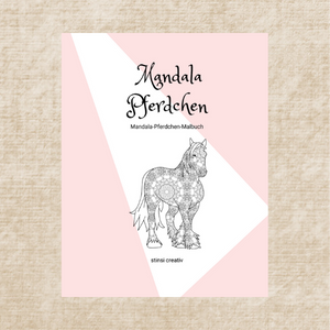 Malbuch Mandala Pferdchen