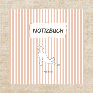 Katze Notizbuch Notizbuch mit Katze
