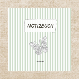 Notizbuch mit Schmetterling
