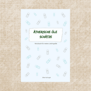 Ätherische Öle Schätze Notizbuch hellblau Notizbuch Ätherische Öle Schätze hellblau