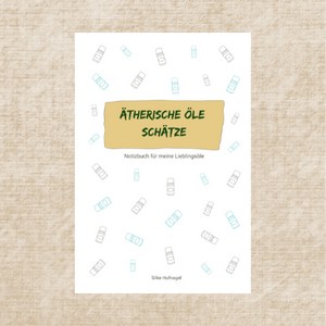 Ätherische Öle Schätze Notizbuch weiß gold Notizbuch Ätherische Öle Schätze weiß gold