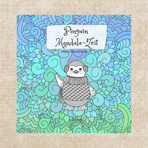 Malbuch Pinguin Mandala-Zeit