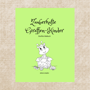 Malbuch Zauberhafte Giraffen-Kinder